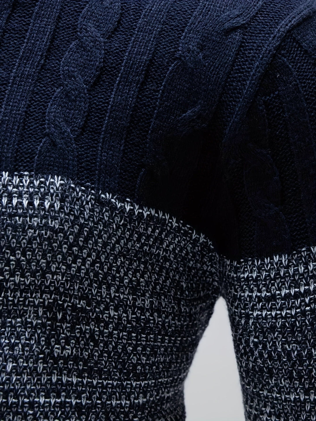 Grimolf | Herren Colour-Block Strickpullover - Image 4
