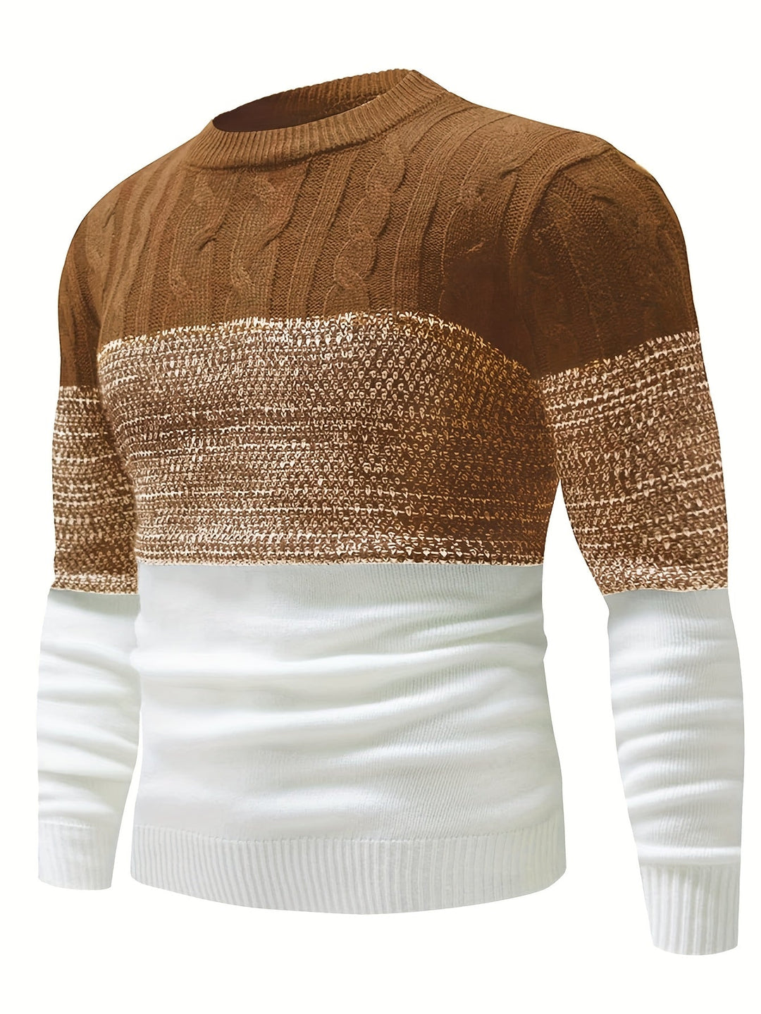 Grimolf | Herren Colour-Block Strickpullover - Image 9