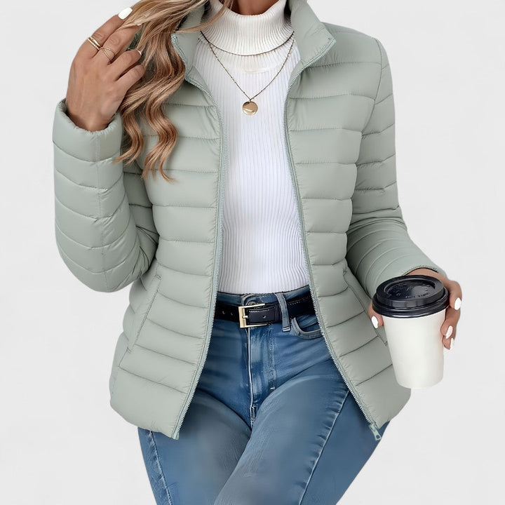 Gundvera | Damen Leichte Steppjacke Gefüttert - Sage - Image 1