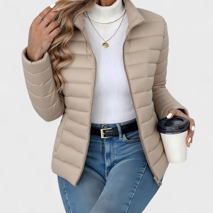 Gundvera | Damen Leichte Steppjacke Gefüttert - Sage - Image 3