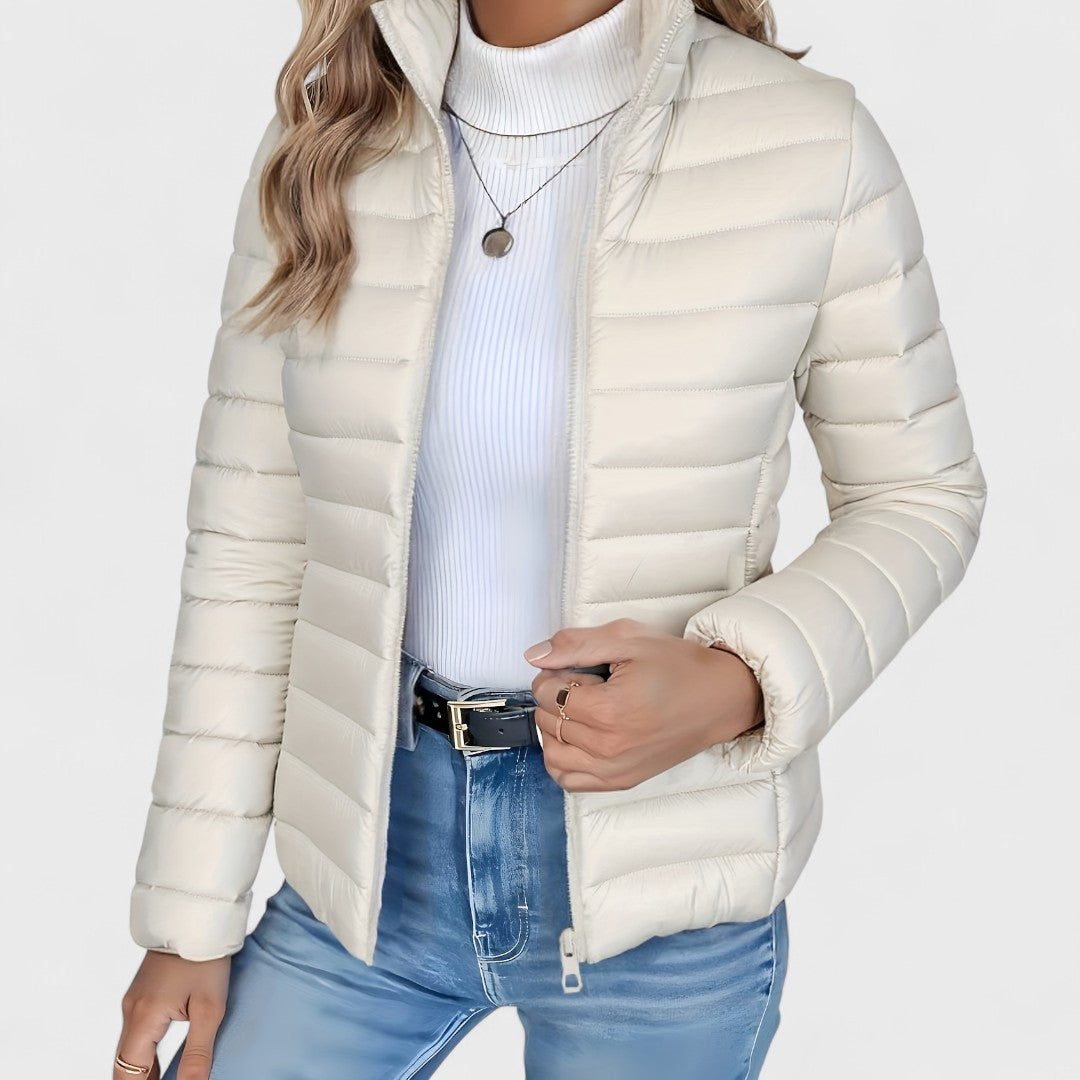 Gundvera | Damen Leichte Steppjacke Gefüttert - Sage - Image 4