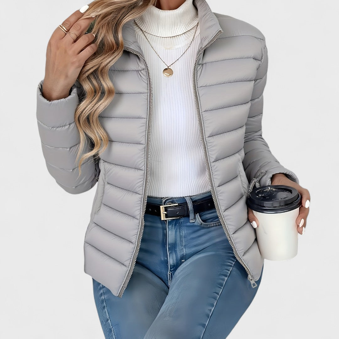 Gundvera | Damen Leichte Steppjacke Gefüttert - Sage - Image 6
