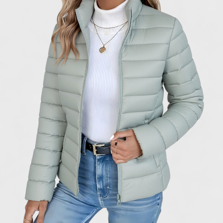 Gundvera | Damen Leichte Steppjacke Gefüttert - Sage - Image 7