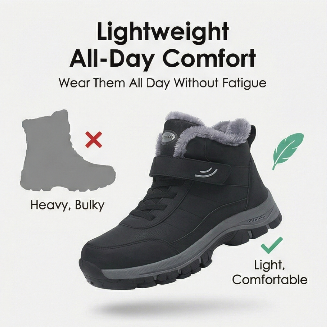 Halvena | Damen Wasserdichte Winterstiefel Gefüttert - Black - Image 5