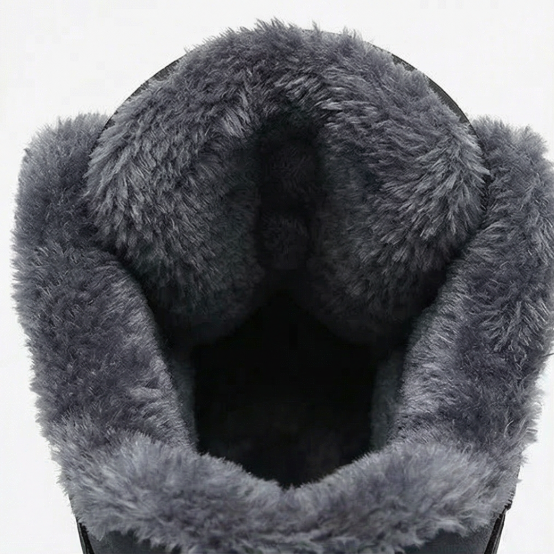 Halvena | Damen Wasserdichte Winterstiefel Gefüttert - Black - Image 7