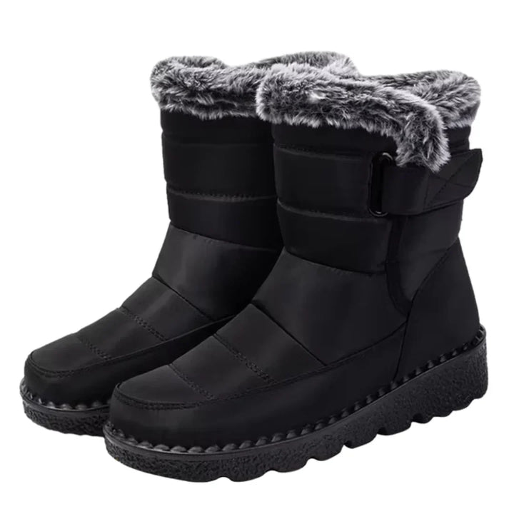 Halvika | Damen Wasserdichte Winterstiefel Gefüttert - Navy - Image 2