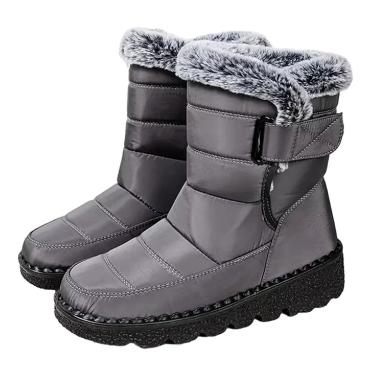 Halvika | Damen Wasserdichte Winterstiefel Gefüttert - Navy - Image 3