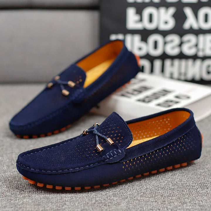 Halvorn | Herren Slipper Loafer atmungsaktiv Blau - Navy - Image 10