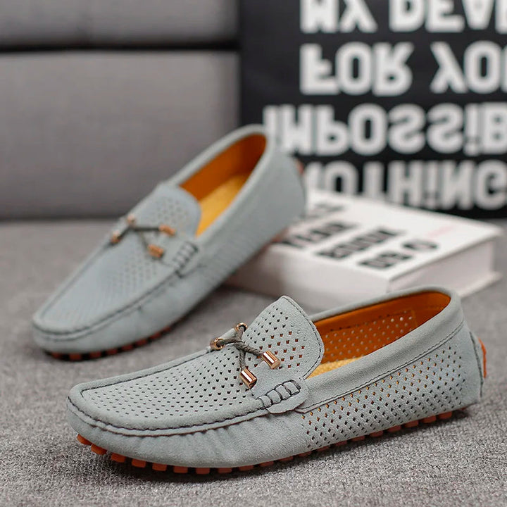 Halvorn | Herren Slipper Loafer atmungsaktiv Blau - Navy - Image 11