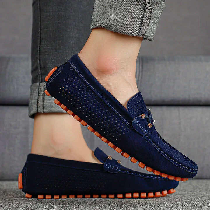 Halvorn | Herren Slipper Loafer atmungsaktiv Blau - Navy - Image 2