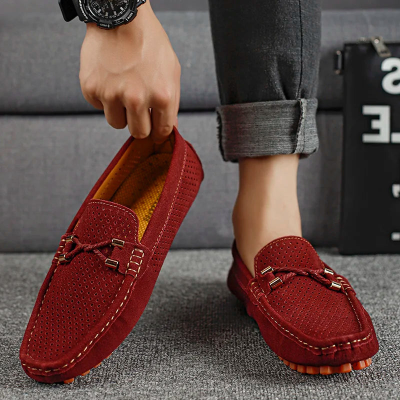 Halvorn | Herren Slipper Loafer atmungsaktiv Blau - Navy - Image 3