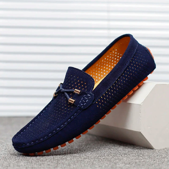 Halvorn | Herren Slipper Loafer atmungsaktiv Blau - Navy - Image 6