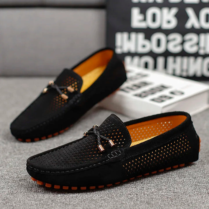 Halvorn | Herren Slipper Loafer atmungsaktiv Blau - Navy - Image 9