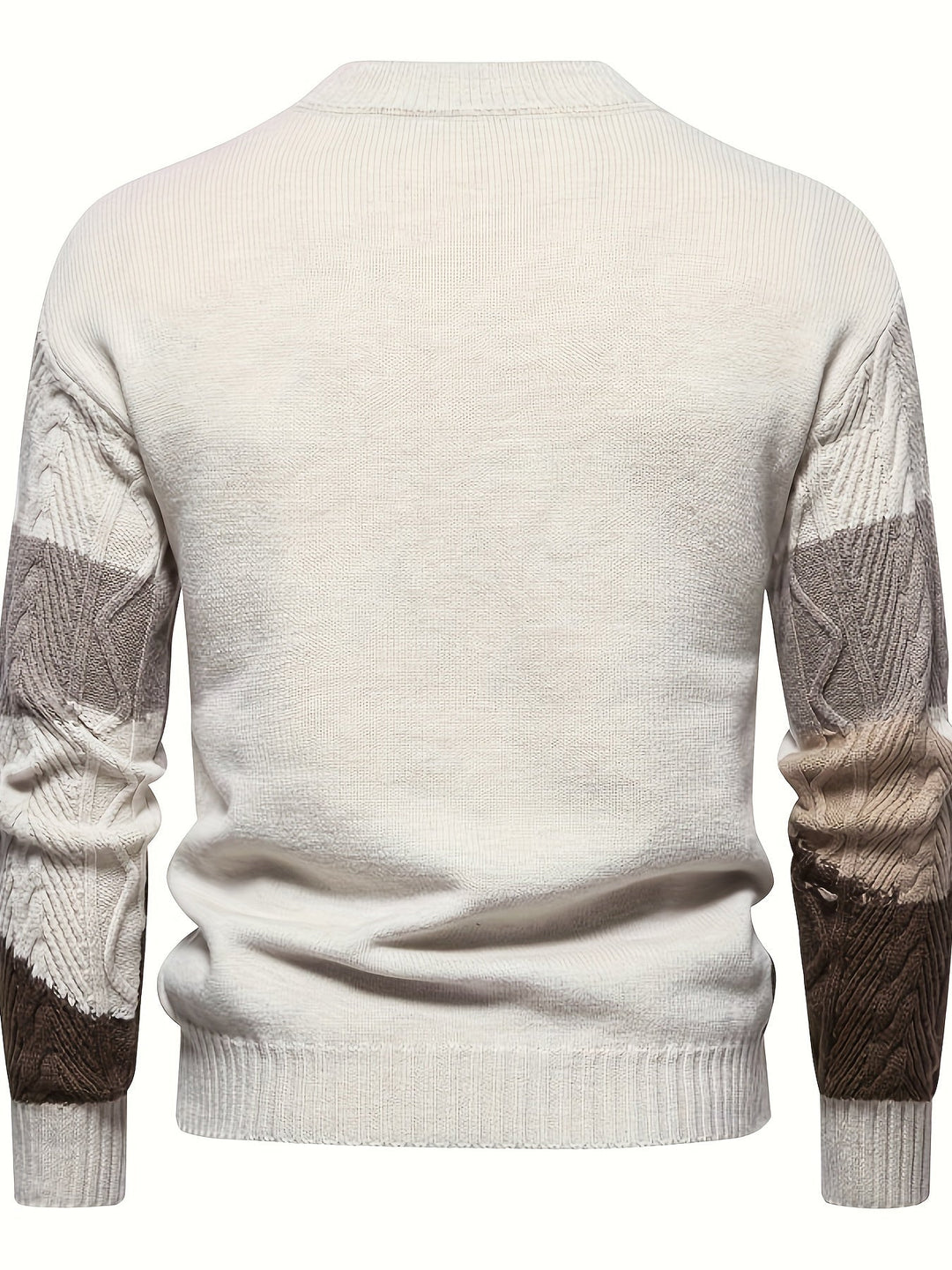Halvric | Herren Strickpullover Colourblock Rundhals - Image 3