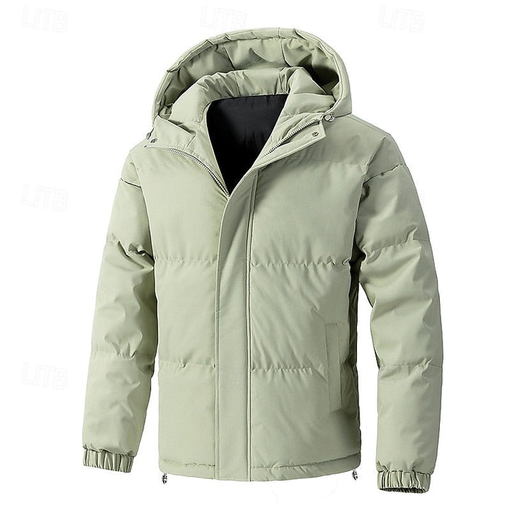 Halvrik | Herren Steppjacke mit Kapuze Winterjacke - Sage - Image 1