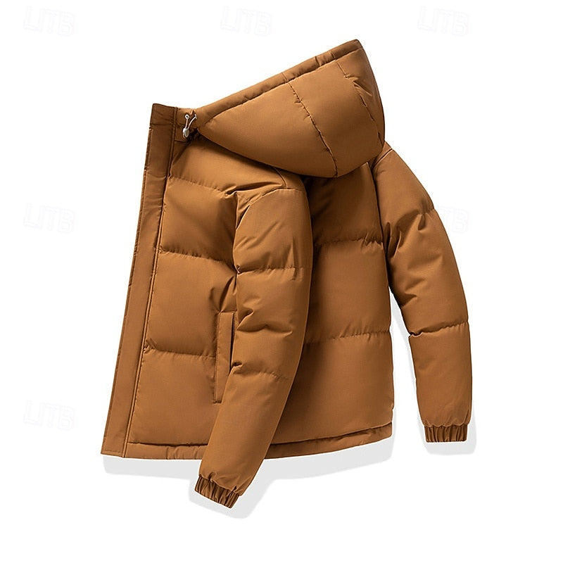 Halvrik | Herren Steppjacke mit Kapuze Winterjacke - Sage - Image 10