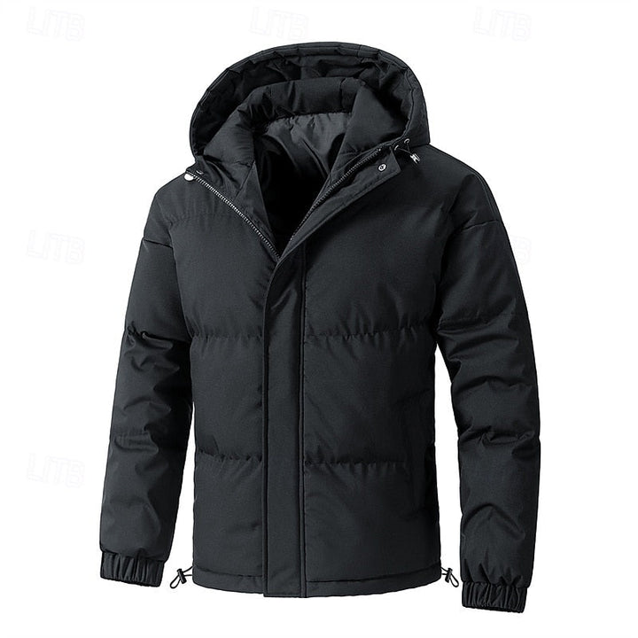 Halvrik | Herren Steppjacke mit Kapuze Winterjacke - Sage - Image 3