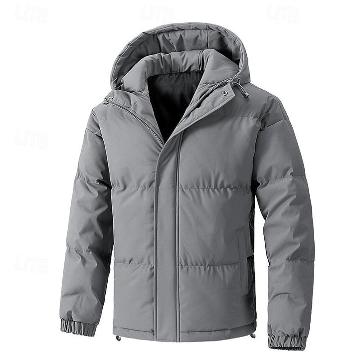 Halvrik | Herren Steppjacke mit Kapuze Winterjacke - Sage - Image 5