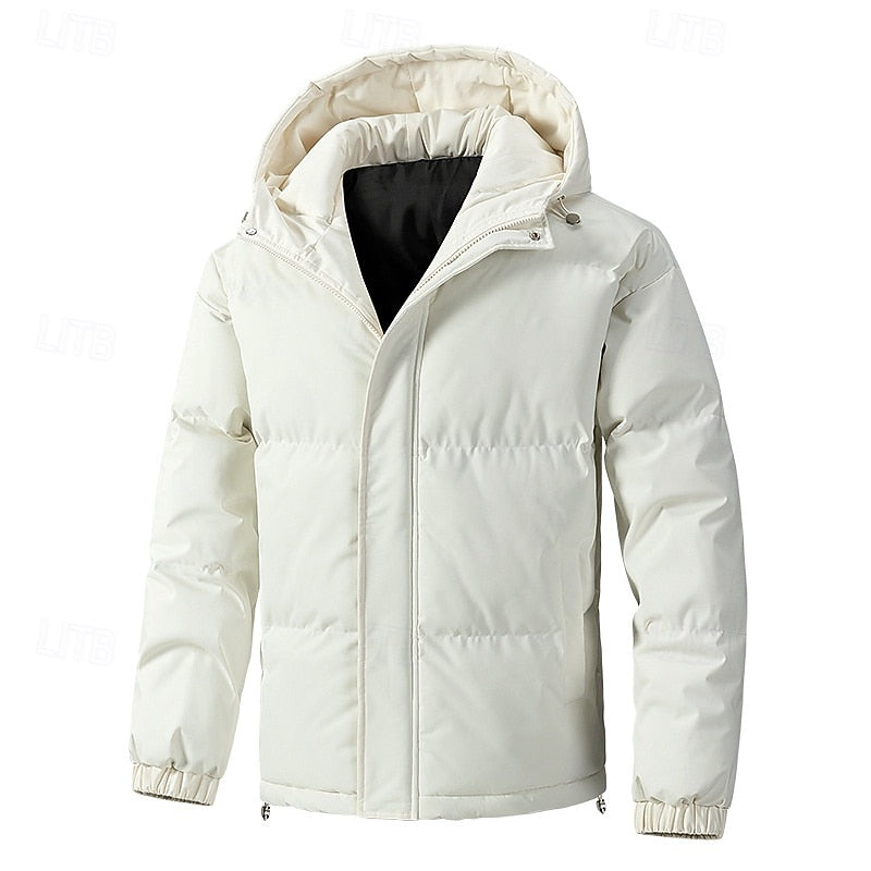 Halvrik | Herren Steppjacke mit Kapuze Winterjacke - Sage - Image 7