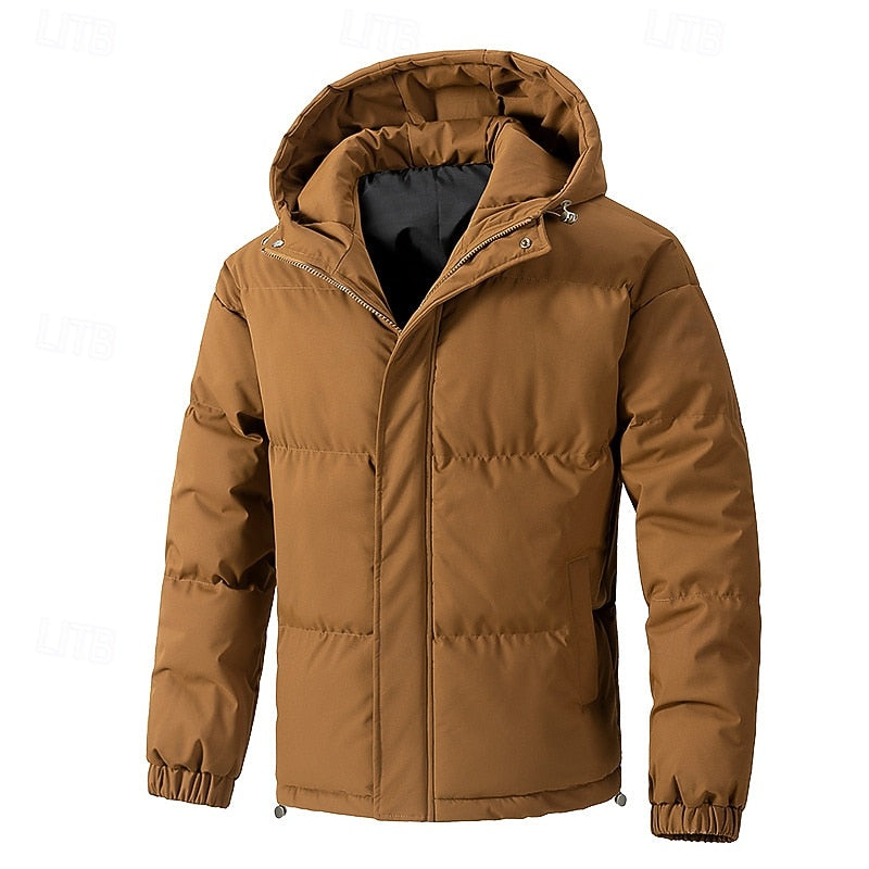 Halvrik | Herren Steppjacke mit Kapuze Winterjacke - Sage - Image 9