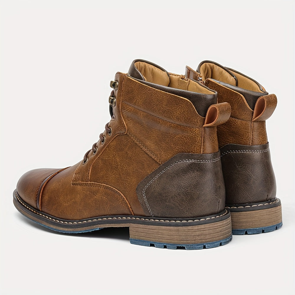 Hartmut | Herren Stiefeletten Schnürboots Braun - Camel - Image 7