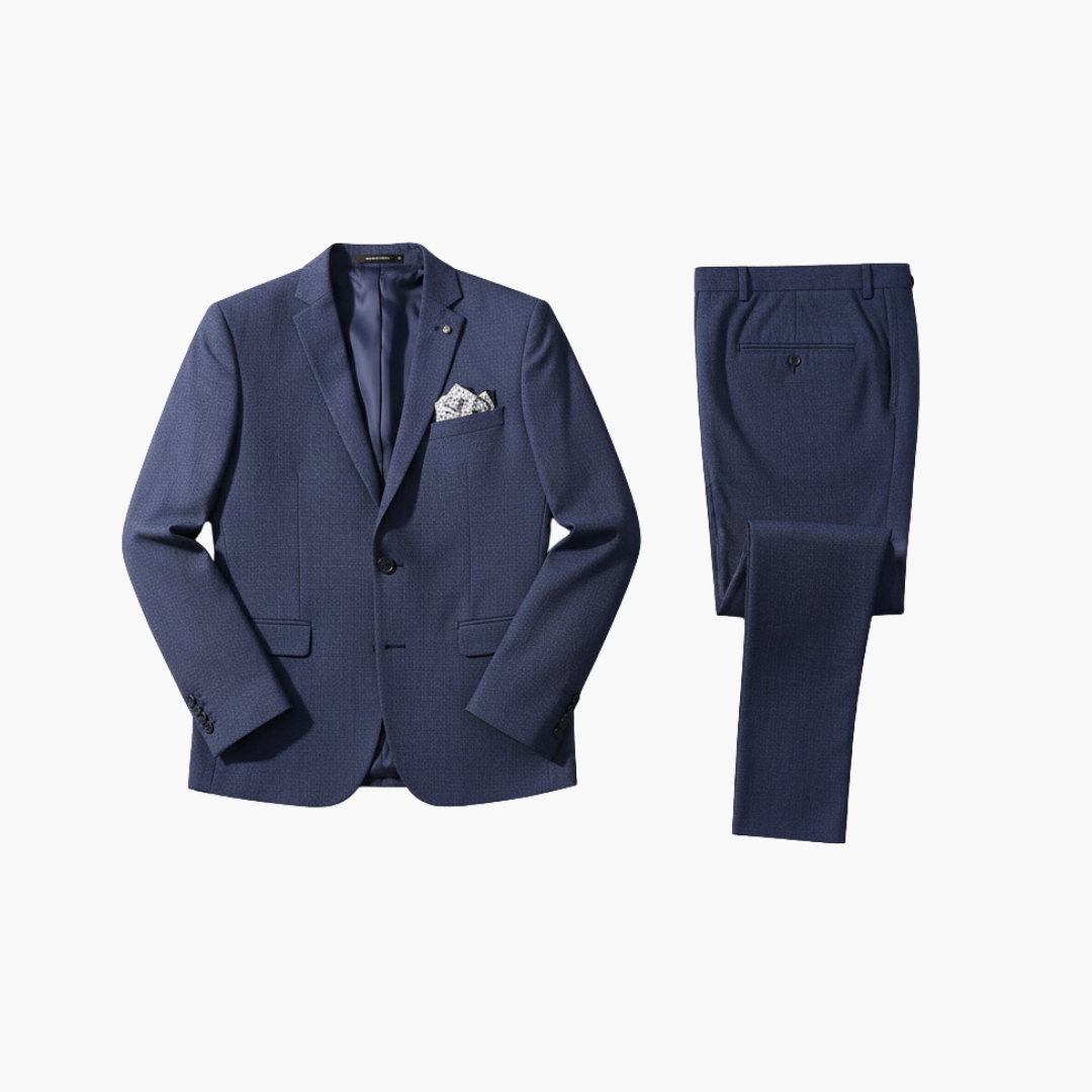 Heinrich | Herren Navy Slim Fit Anzugset - Navy - Image 1