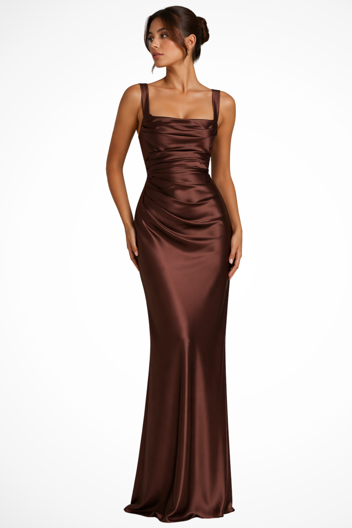 Helene | Damen Elegantes Maxi Abendkleid - Black - Image 3