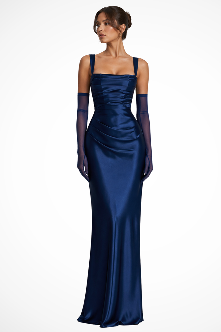 Helene | Damen Elegantes Maxi Abendkleid - Black - Image 4
