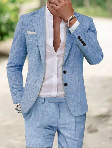 Matteo | Herren Sommeranzug zweiteilig, eleganter Sakko mit Hose