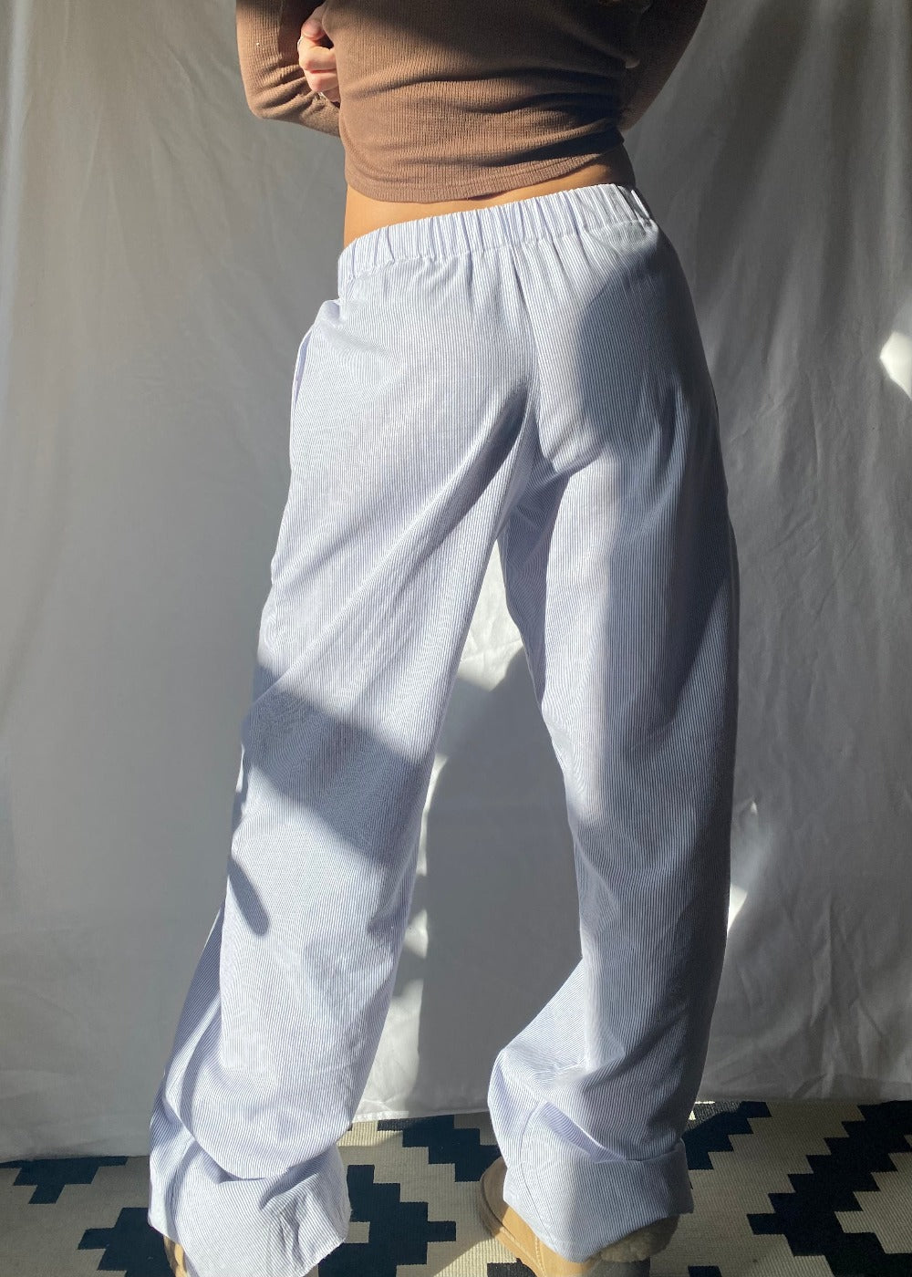 Sabena | Damen Lounge Hose Wide Leg Elastischer Bund Sommer