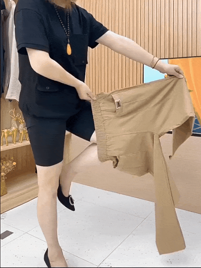 Sofia | Damen Hose Elastischer Bund Gerade Chino Freizeit