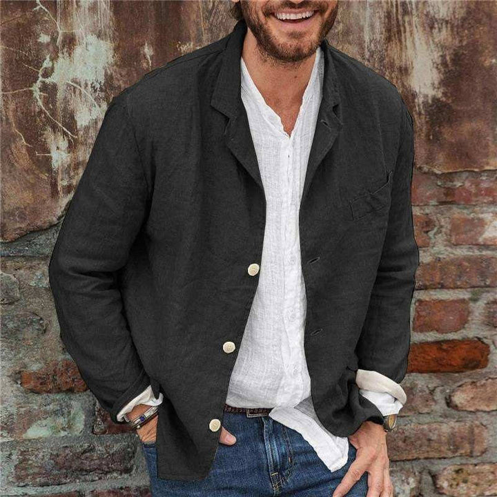 Luco | Herren Sakko hellblau, casual Blazer Sommer Langarm