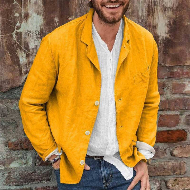 Luco | Herren Sakko hellblau, casual Blazer Sommer Langarm