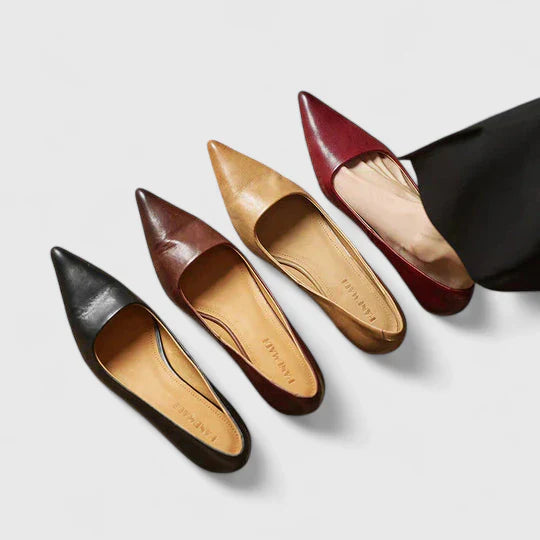 Rassy | Damen Pumps Spitze Zehenpartie Kitten Heel Elegant