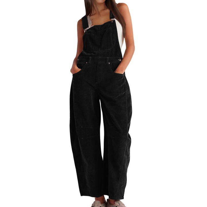 Imogen | Damen Latzhose Overall mit Weitem Bein - Pink - Image 2