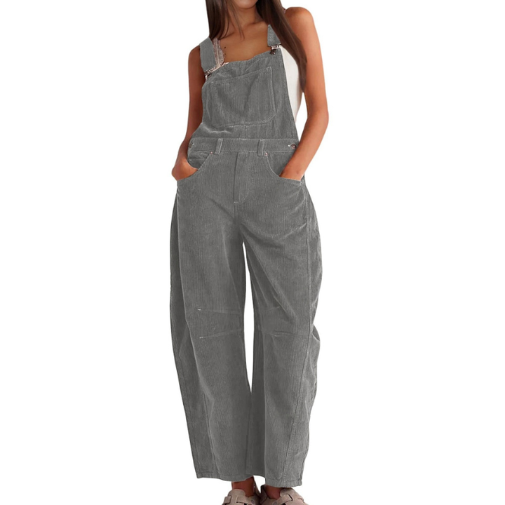 Imogen | Damen Latzhose Overall mit Weitem Bein - Pink - Image 5