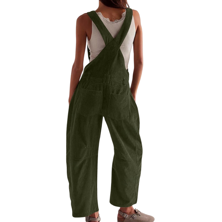 Imogen | Damen Latzhose Overall mit Weitem Bein - Pink - Image 7