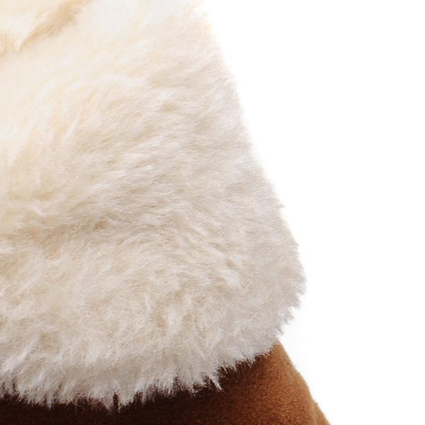 Britta | Damen-Winterstiefeletten mit Fellbesatz, flach, warm