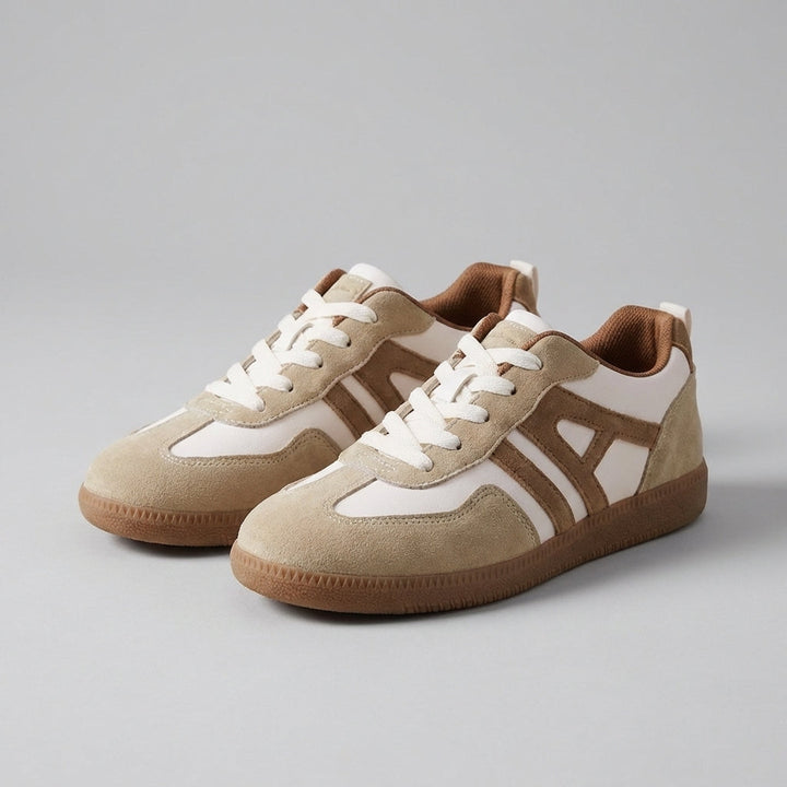 Ingrid | Damen Beige Low-Top Sneaker - Beige - Image 2