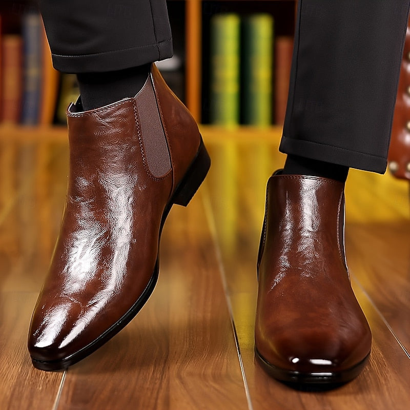 Wendelin | Herren Chelsea-Stiefelette klassisch braun - Brown - Image 8