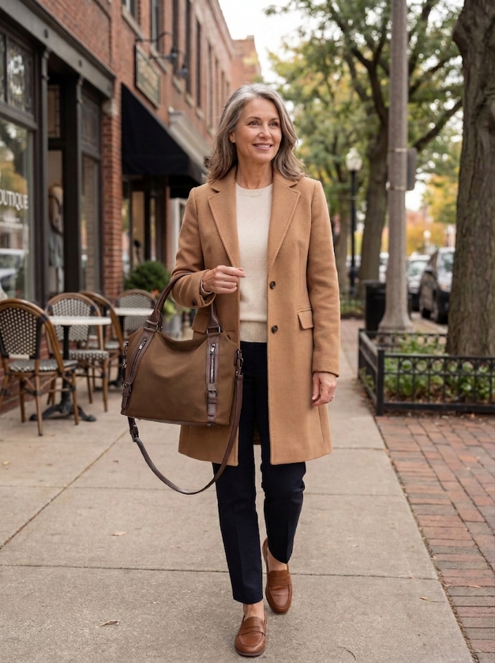 Isolde | Damen Hobo Bag Schultertasche - Brown - Image 2