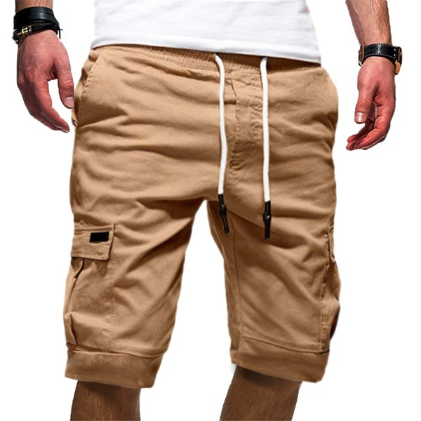 Jasper | Herren Cargo-Shorts mit Tunnelzug - Black - Image 2