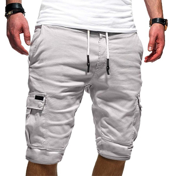 Jasper | Herren Cargo-Shorts mit Tunnelzug - Black - Image 4