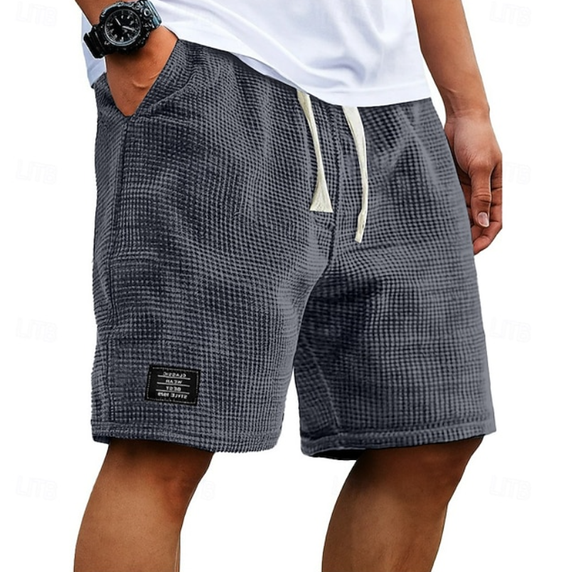 Kaelan | Herren Freizeitshorts Relaxed Fit Kordelzug - Dark Grey - Image 1