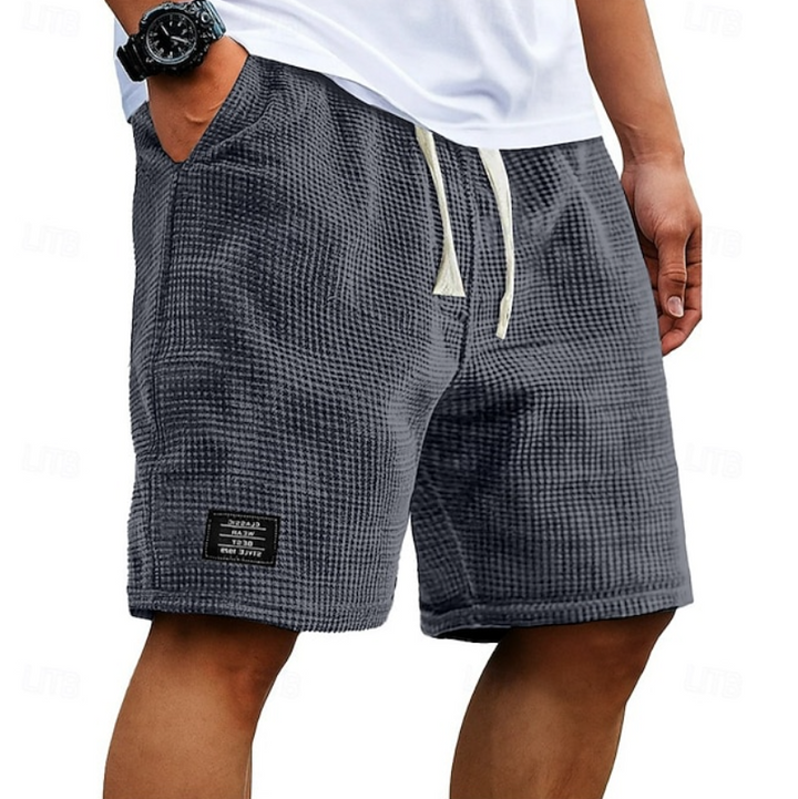 Kaelan | Herren Freizeitshorts Relaxed Fit Kordelzug - Dark Grey - Image 1