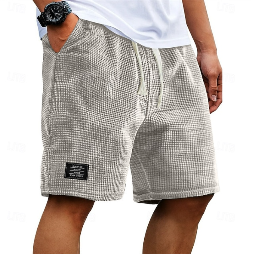 Kaelan | Herren Freizeitshorts Relaxed Fit Kordelzug - Dark Grey - Image 2