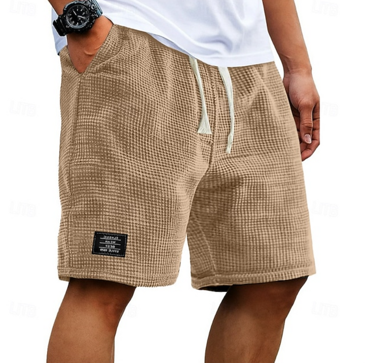 Kaelan | Herren Freizeitshorts Relaxed Fit Kordelzug - Dark Grey - Image 4