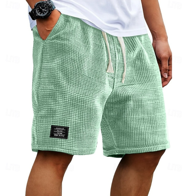 Kaelan | Herren Freizeitshorts Relaxed Fit Kordelzug - Dark Grey - Image 5
