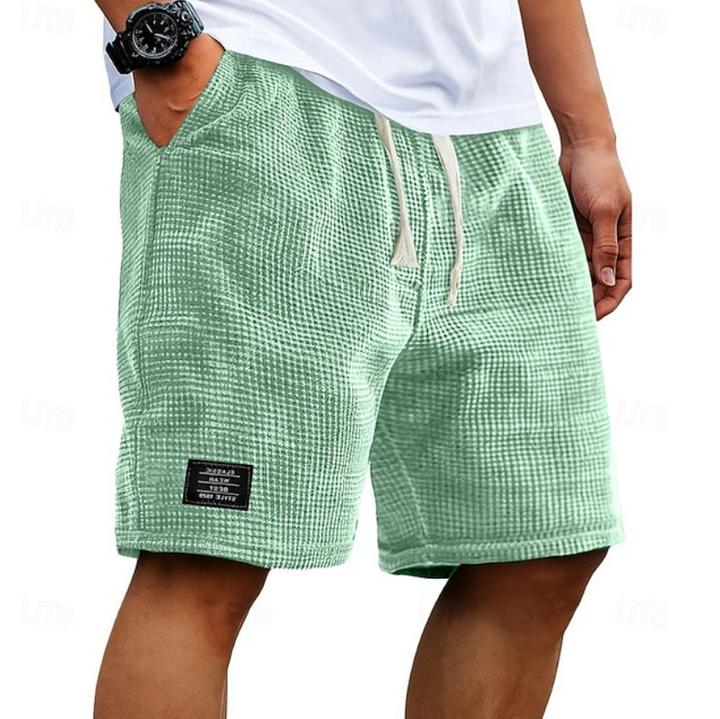 Kaelan | Herren Freizeitshorts Relaxed Fit Kordelzug - Dark Grey - Image 5