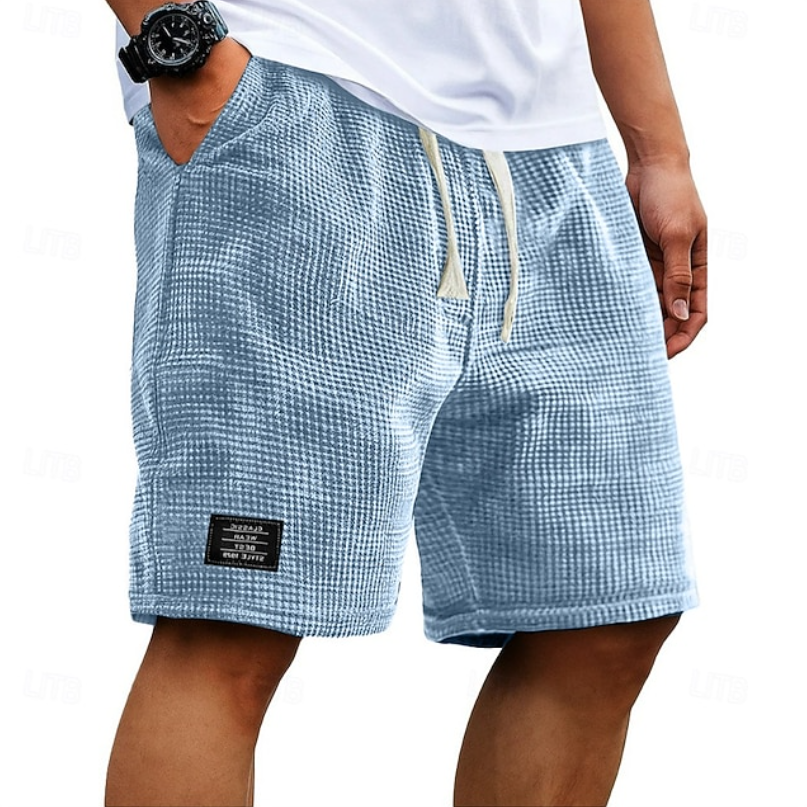 Kaelan | Herren Freizeitshorts Relaxed Fit Kordelzug - Dark Grey - Image 6